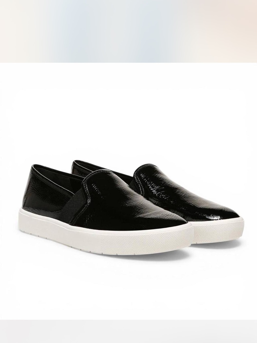 Vince Black Patent Leather Slip On - Picture 2 of 8